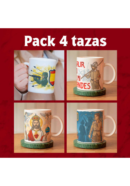 Pack 4 tazas