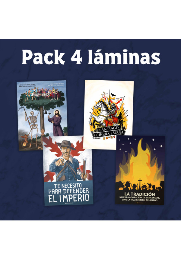 Pack 4 láminas A4