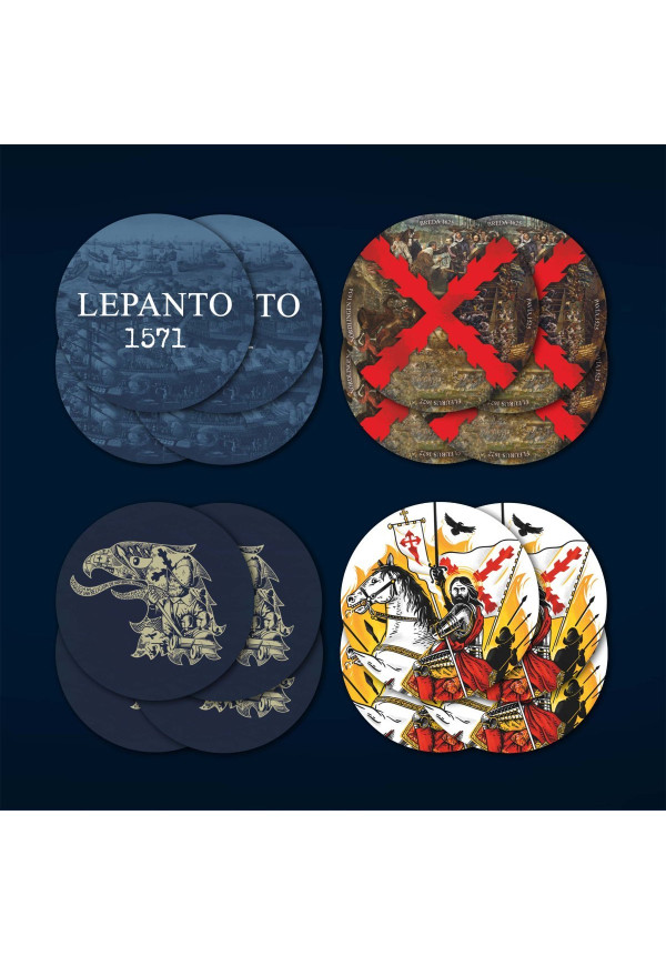 16 posavasos combinados
